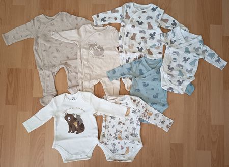 C&A Babykleidung-Set Gr. 56 Waldtiere NEUWERTIG