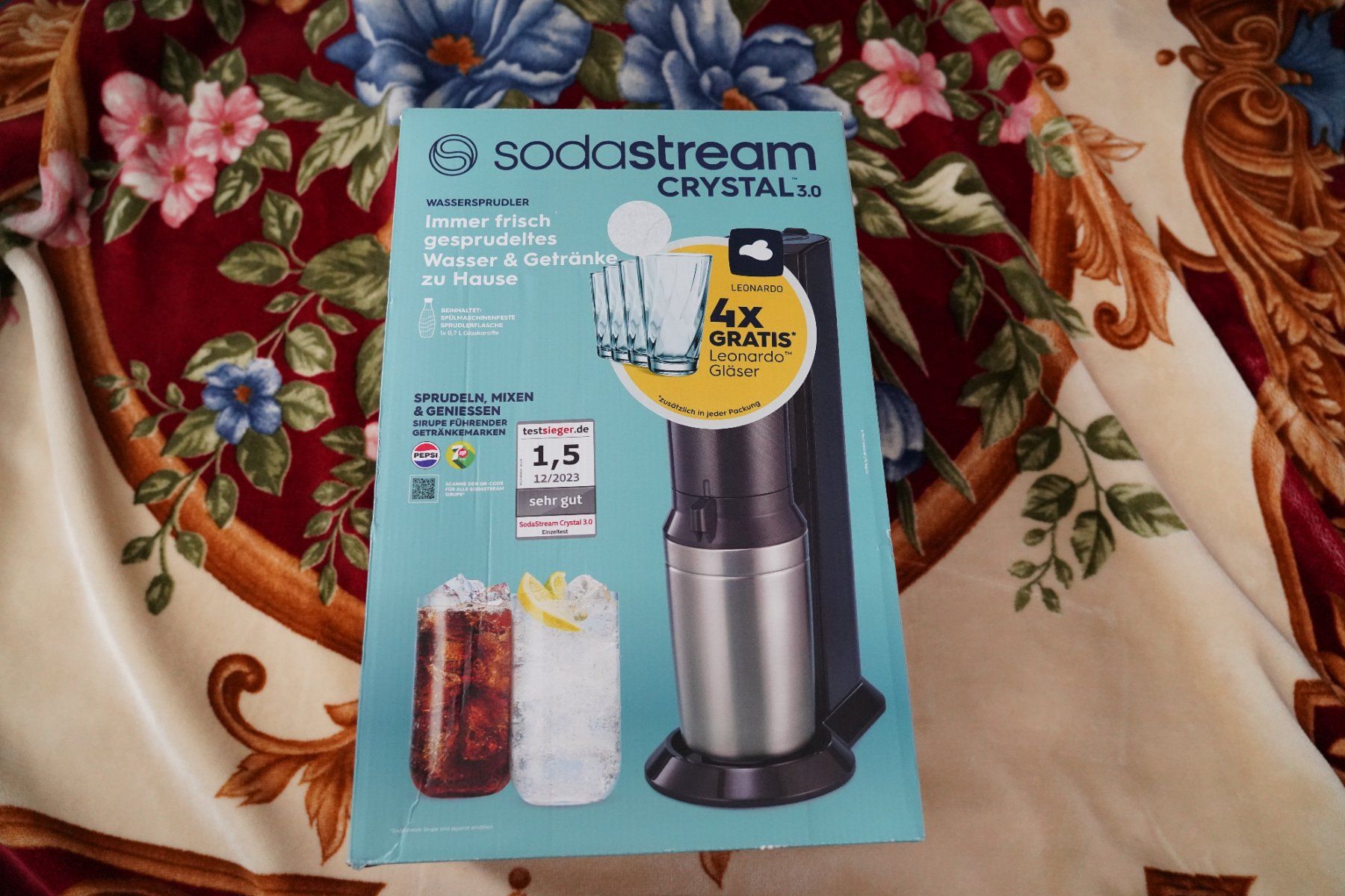 Elettrodomestici da cucina: SodaStream Crystal CQC mit Leonardo 4Gläser – Nuovo e nell'imballaggio originale da Kollbrunn venduto da ktngttaa 2