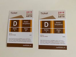 2 Tickets ISAF 05.07.2026 in Arth, Rasensitzplätze