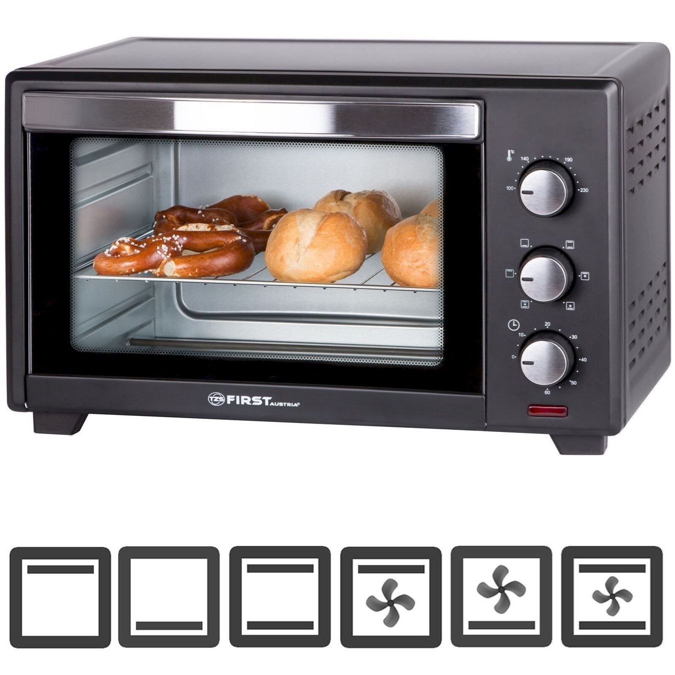 Backöfen: TZS First Austria 1600 W Mini Backofen – Neu und originalverpackt aus Bottighofen von zaap