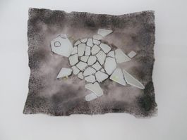 Glas Deko Teller - Schildkrötenschale