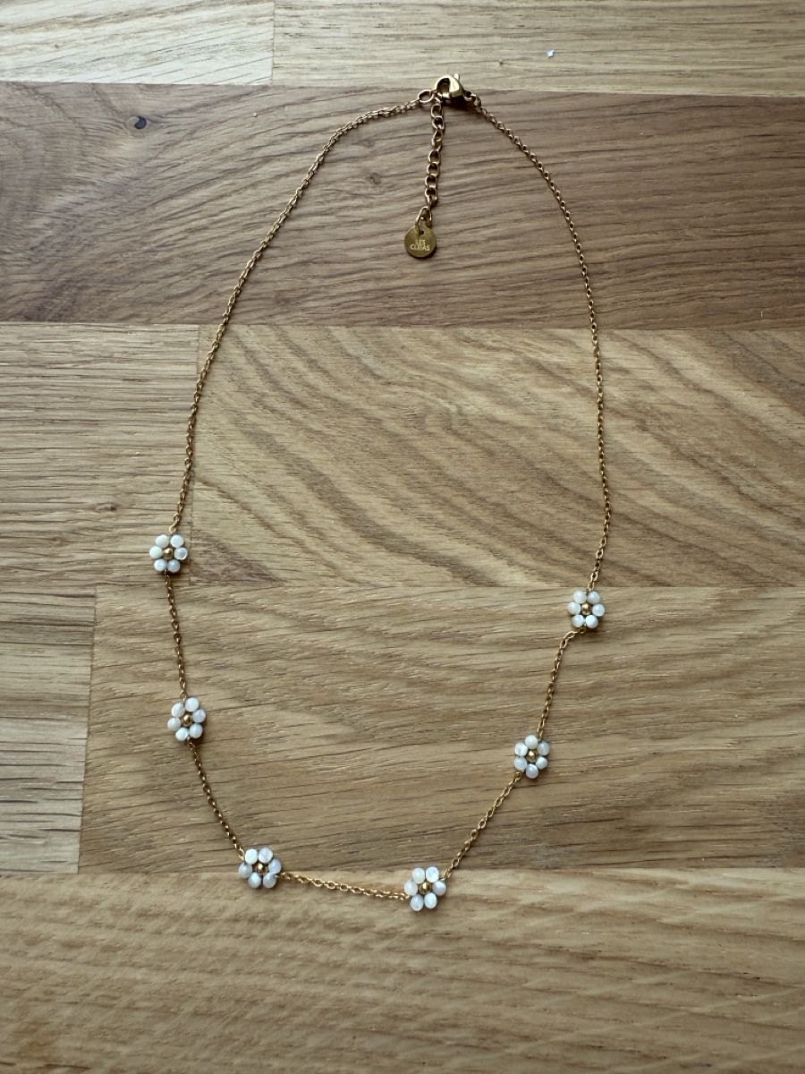 Catenine: Les Cleias Paris Halskette und Armkette mit Blumenperlen – Nuovo (secondo la descrizione) da Sarmenstorf venduto da Nathaliie_21 1