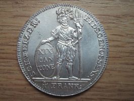 Medaille 4 FRANK  Kanton Aargau 1812  Silber SP 900
