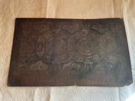 antike Oelpapier-Schablone aus Japan
