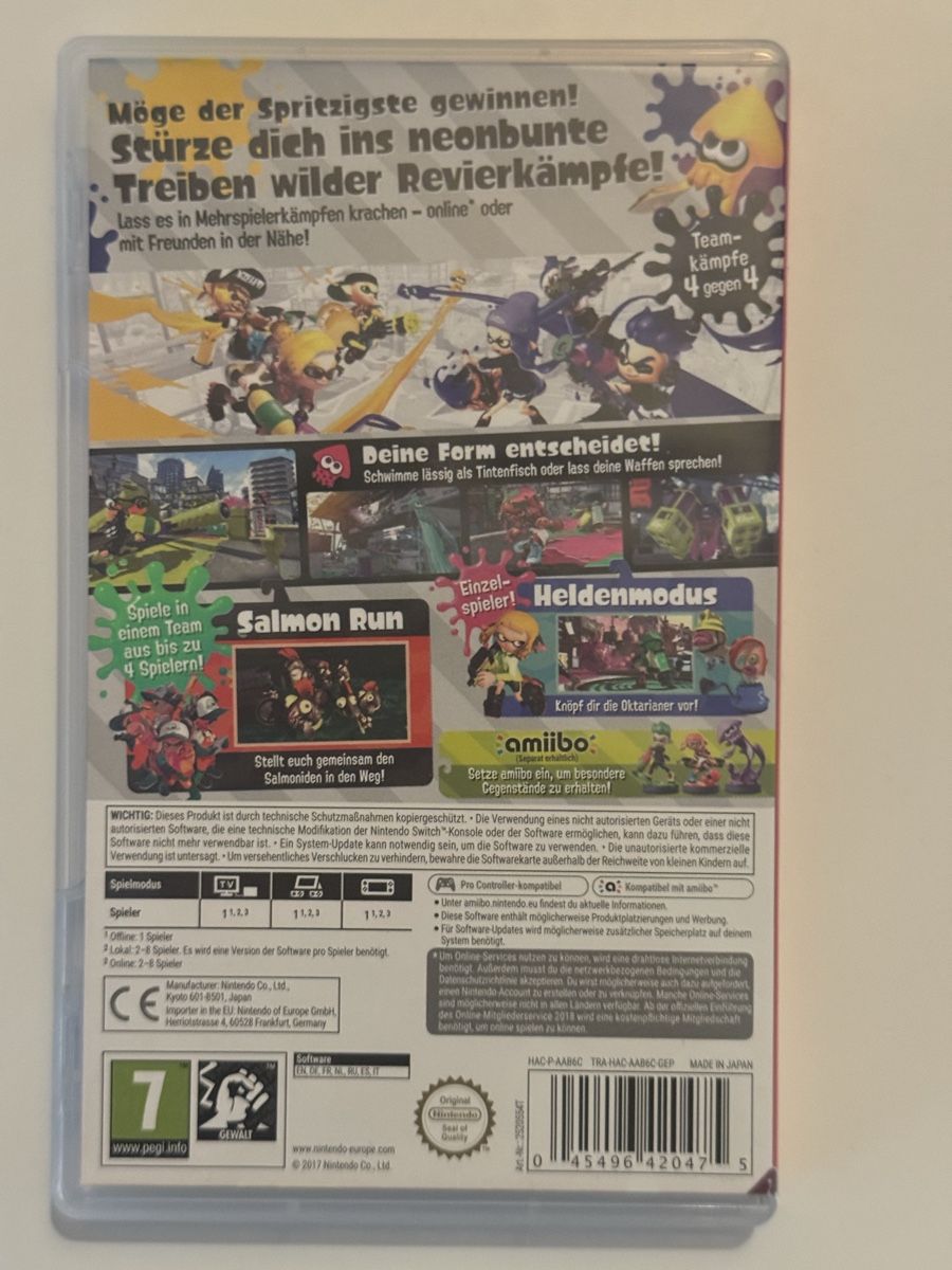 Nintendo Spiele: Splatoon 2 - Nintendo Switch – Gebraucht aus Zürich von jabo22 1