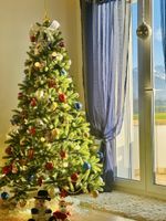 Sapin de Noël artificiel Home Creation 180 cm avec pied
