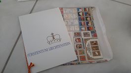 K.73 R M) Fürstentum Liechtenstein Briefmarken Album, Kompl!