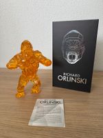Richard Orlinski Gorilla Figur orange gebraucht