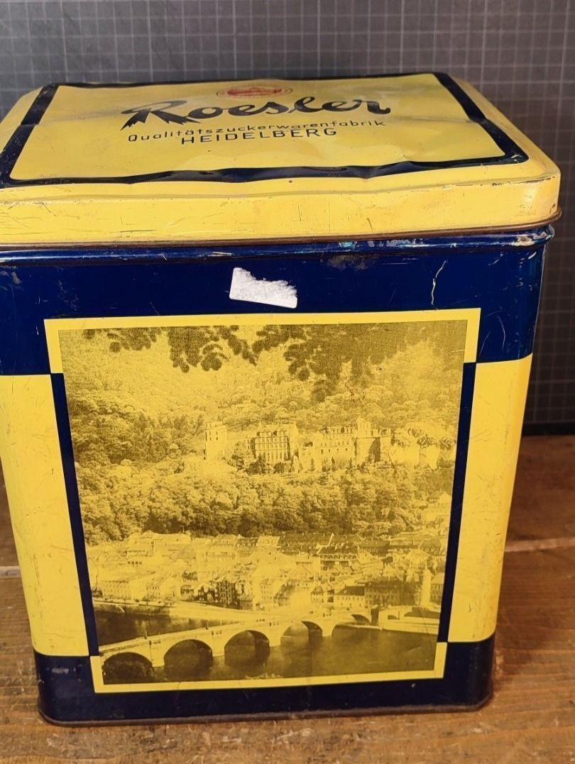 Barattoli: Wunderschöne alte GROSSE Blechdose  Firma Roesler – Usato da Gelterkinden venduto da MYSTOREFORYOU4460