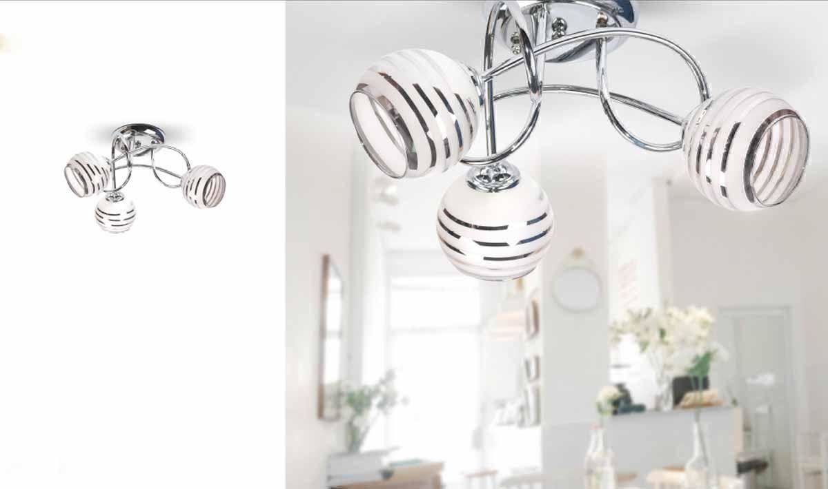Lampadari & plafoniere: LAYA Deckenlampe 3XE27 WEISS-CHROME – Nuovo e nell'imballaggio originale da Lachen SZ venduto da ANDDUS-MASSLIGHT 2
