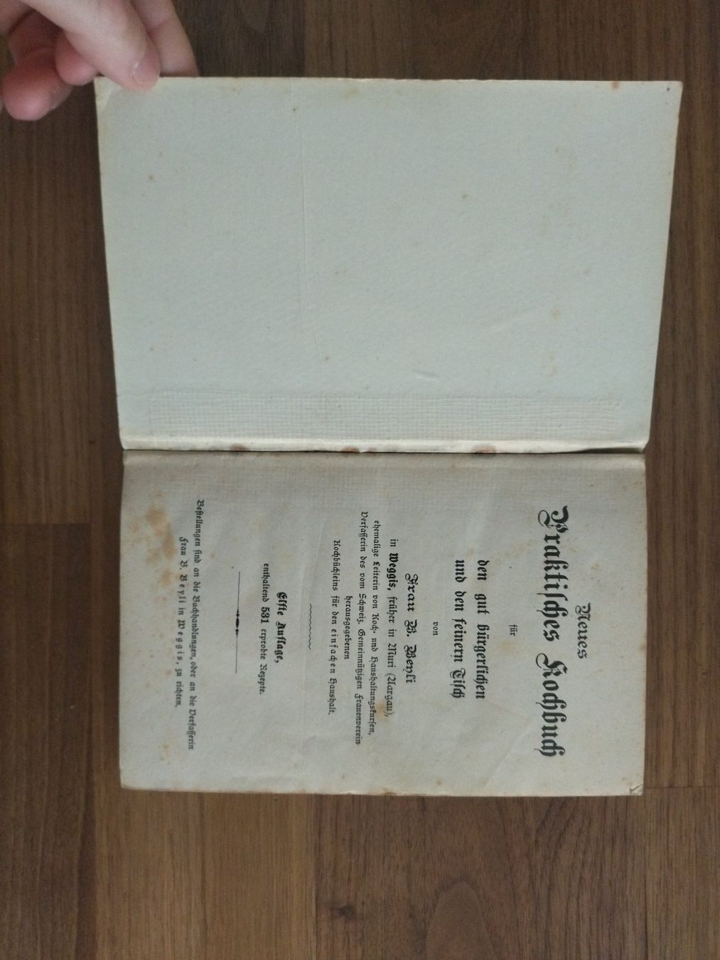Libri: Kochbuch antik 1914 – Usato da Felben-Wellhausen venduto da bananajoe8474 2