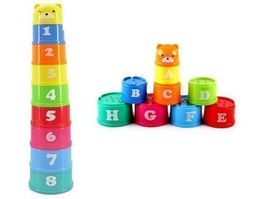 STAPELBECHER - LERNSPIEL - STAPELSPIEL - ABC BECHER SPIEL