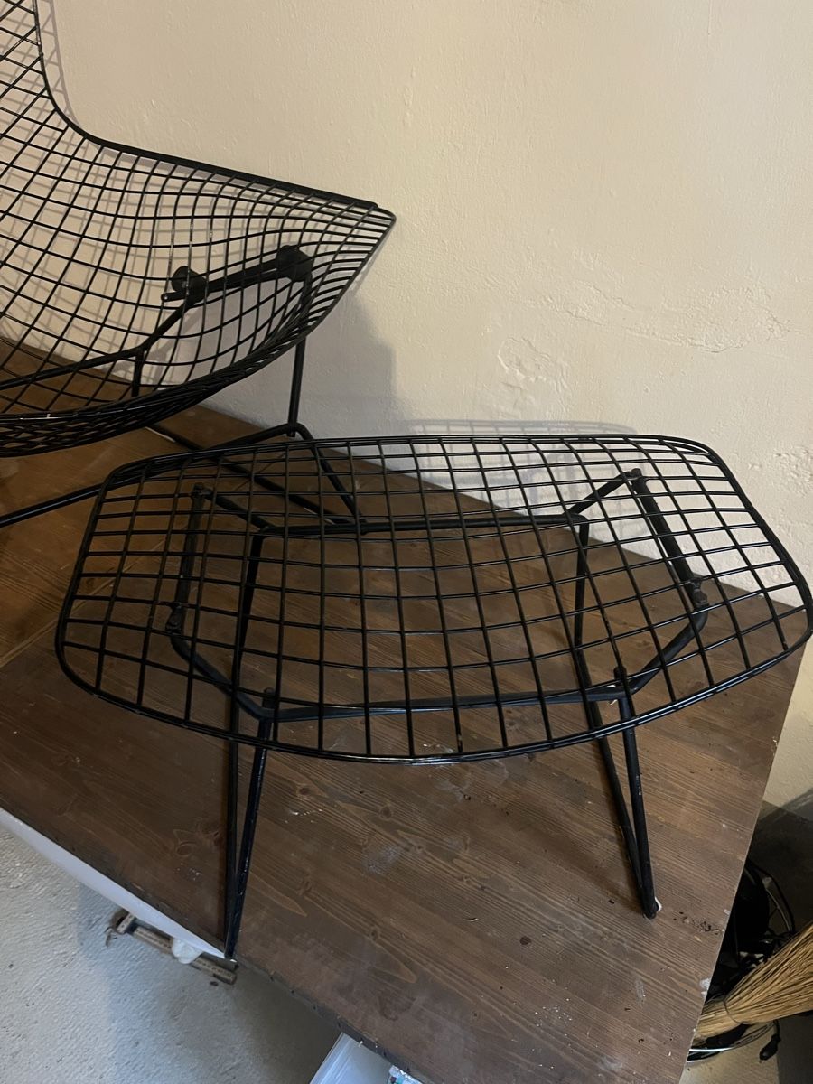 Poltrone: Harry Bertoia Sessel & Hocker, Drahtsessel, Design Klassiker – Usato da Zürich venduto da emu76 2