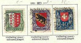 Série Pro Juventute 1921, oblitérée / gestempelt