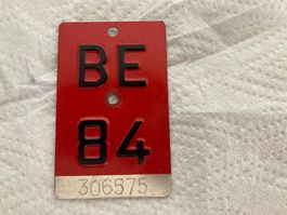 Velonummer Velo Nummer BE 84
