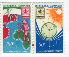 Briefmarken "Pfadfinder". Gabun