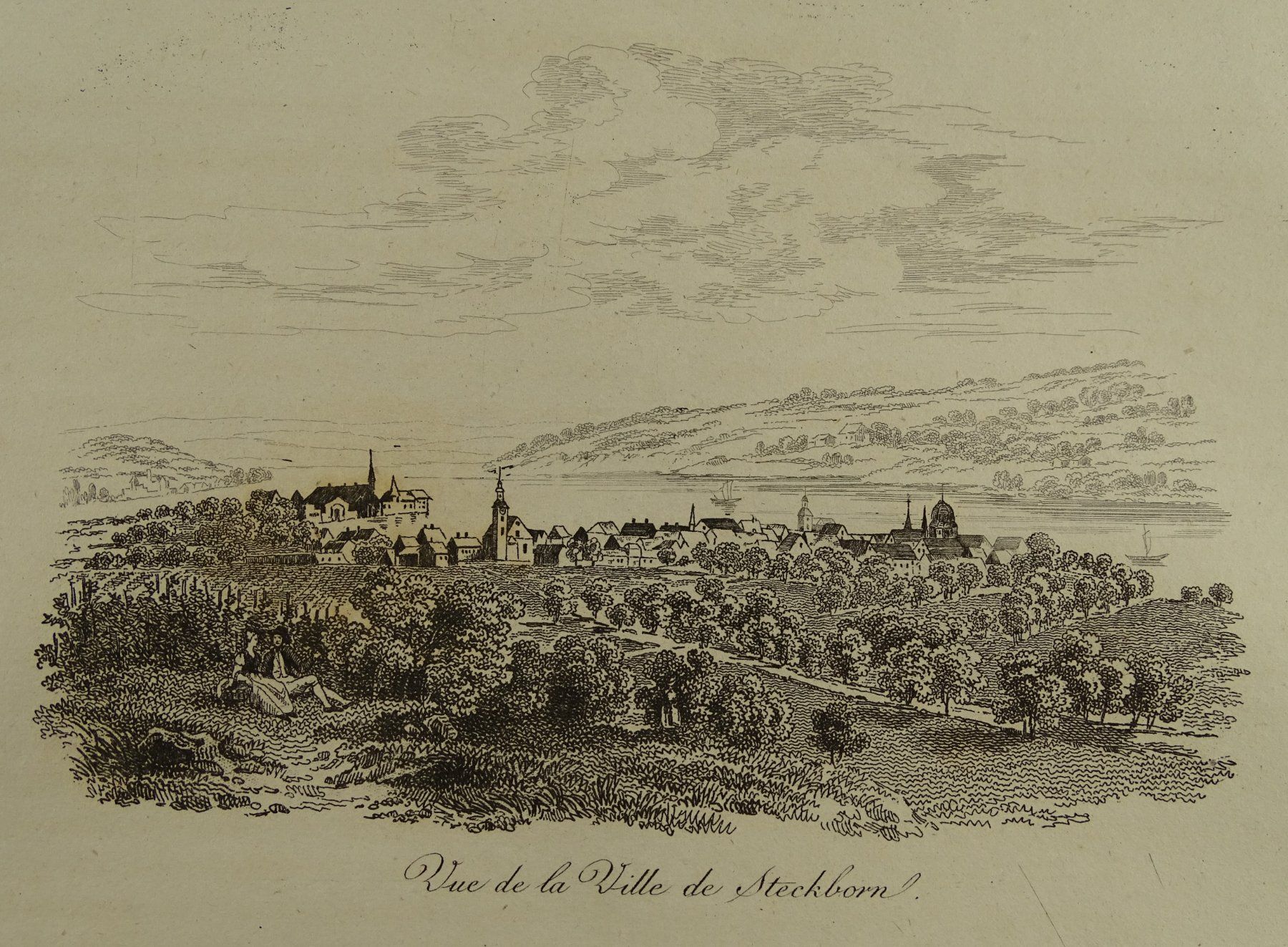 Incisioni: STECKBORN, STAHLSTICH 1836 – Usato da Grüningen venduto da Kartensammler