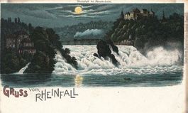 Rheinfall - METZ Mondschein + c1895