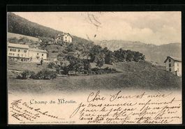 AK Champ-du-Moulin, Panorama, 1904