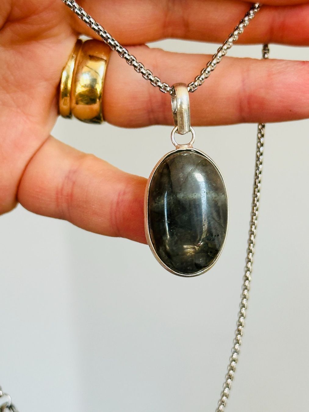 Catenine: Labradorite necklace – Nuovo e nell'imballaggio originale da Genève venduto da AGBERG 2