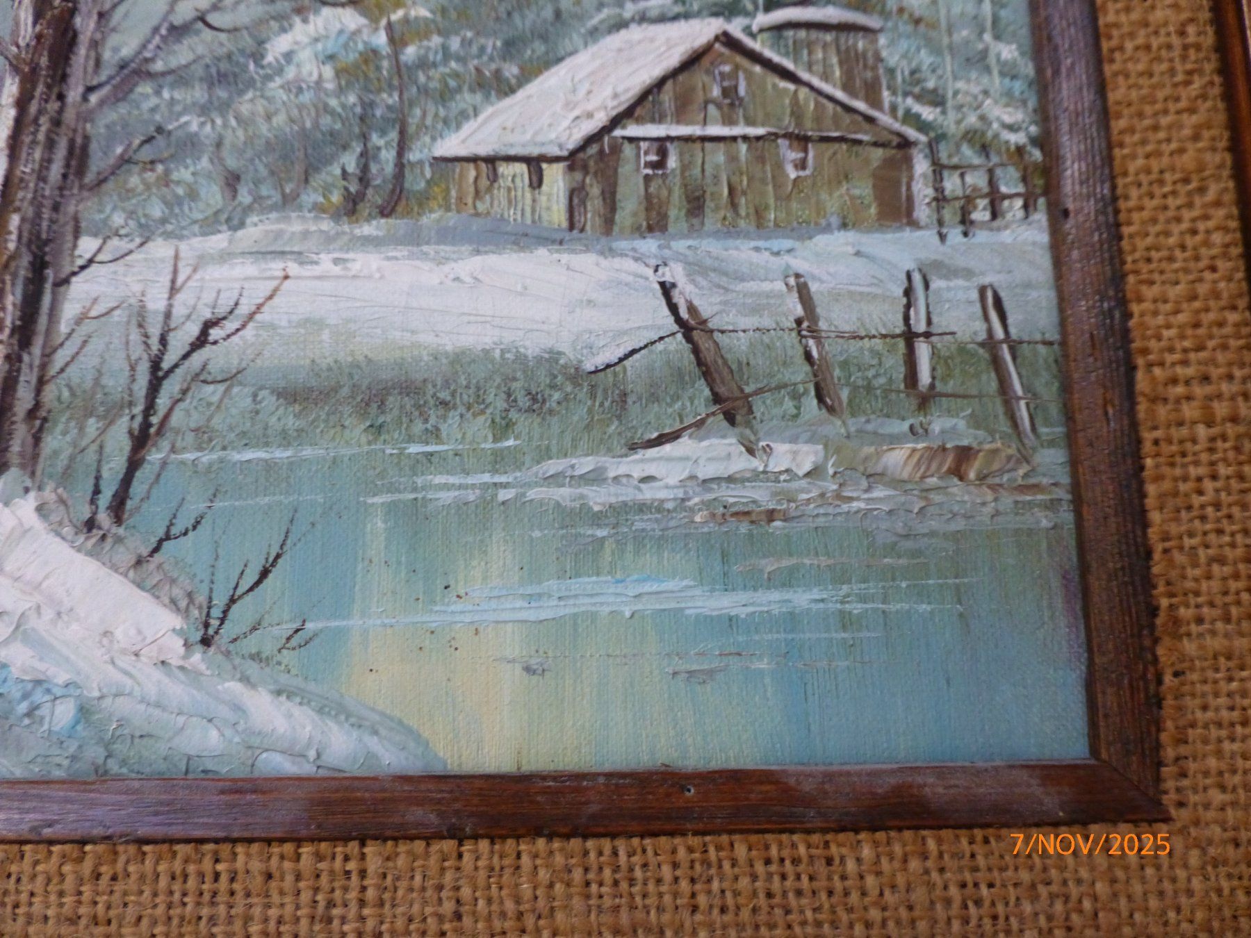 Dipinti: Winterlandschaft Ölgemälde, gerahmt, original. – Usato da Pratteln venduto da Emperial 6
