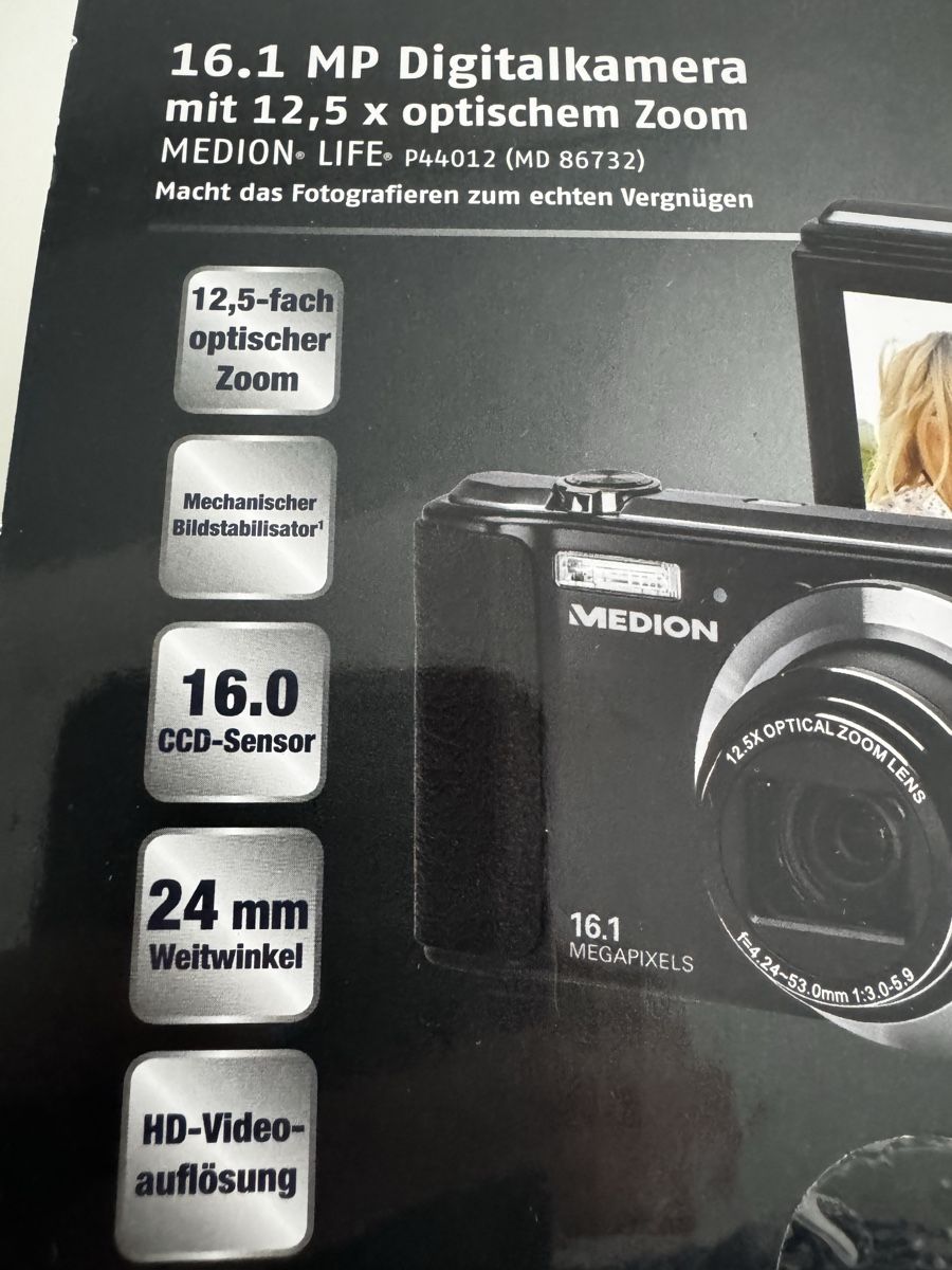 Medion Appareil photo: Digitalkamera 16.1MP Medion – Neuf avec emballage d'origine à Felben-Wellhausen par Formel1urs1970 3