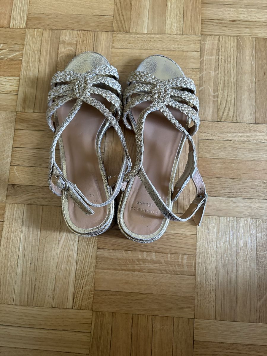Sezane Scarpe da donna: Sandales dorées  taille 36 Sezane – Usato da Genève venduto da cec_6qrf 1