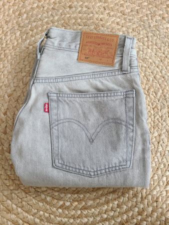 Levis 501 grau - Jeans für Damen - W25 L28