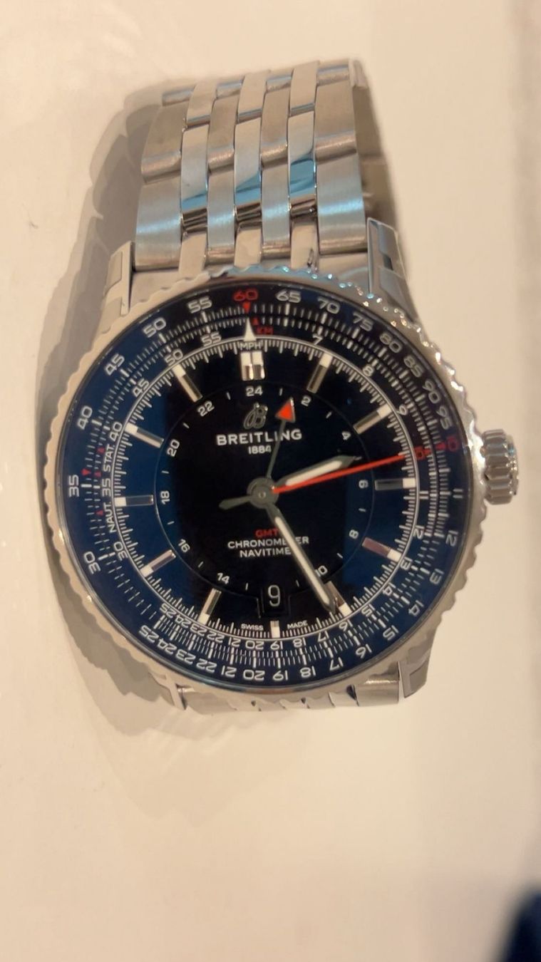 Breitling Uhren: Breitling Navitimer GMT 41, Automatikuhr, Neu! – Neu und originalverpackt aus Arbon von STEFF.1 4