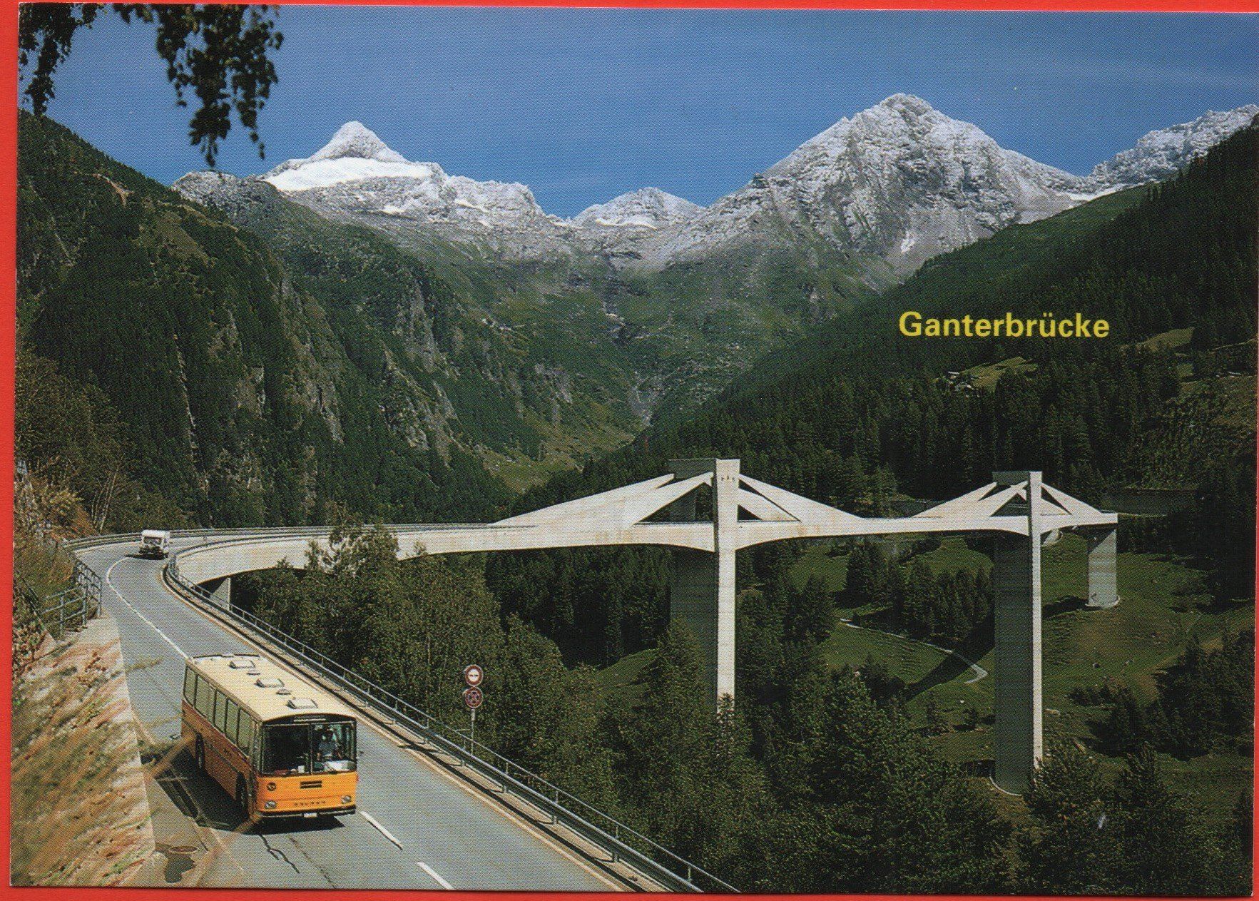 Cartes postales: SIMPLON-STRASSE Ganterbrücke - Postauto – Neuf (Voir description) à Jona par philajona