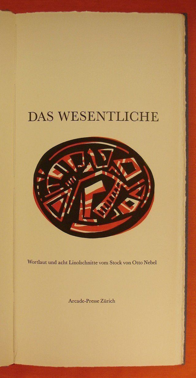 Libri: OTTO NEBEL DAS WESENTLICHE, LINOLSCHNITTE – Usato da Grüningen venduto da Kartensammler 3