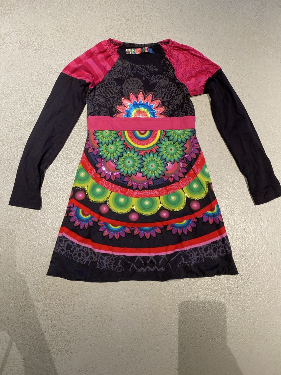 Desigual Vestiti & Gonne: Desigual Kleid bunt Langarm Mädchen – Usato da Freidorf TG venduto da sito75