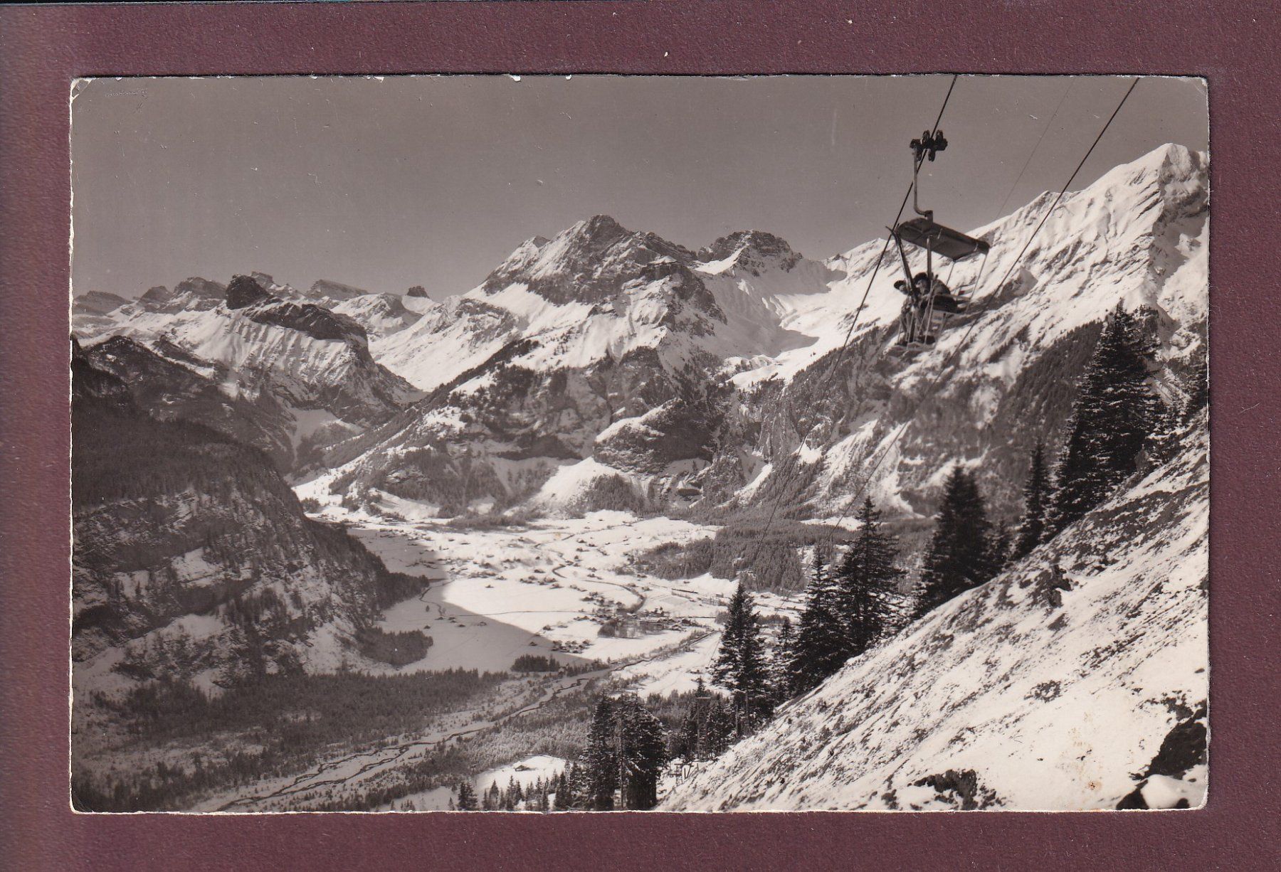 Ansichtskarten: Sesselbahn KANDERSTEG-OESCHINEN – Gebraucht aus Pully von nicecards