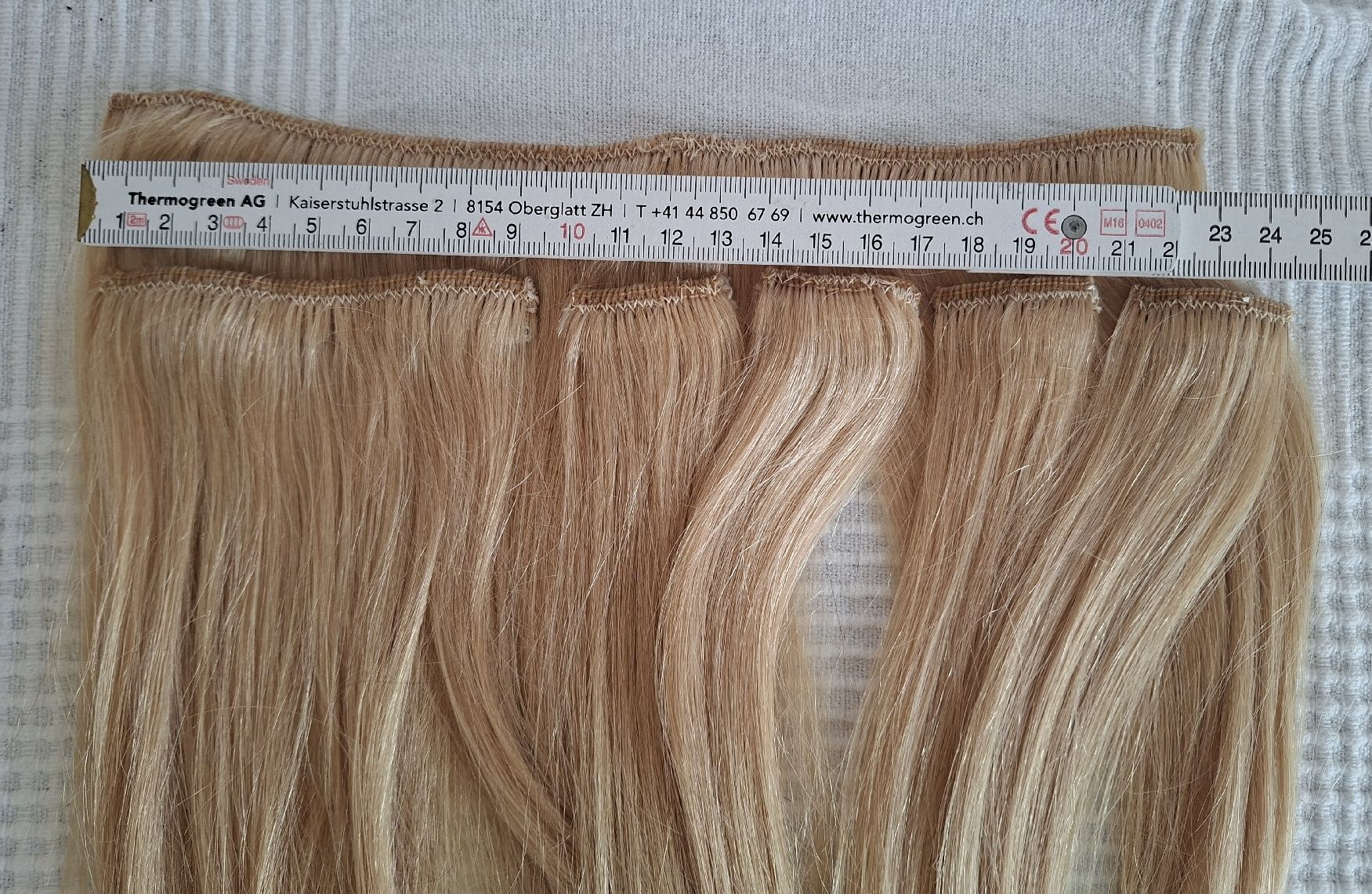 Parrucche: Echthaar Clip In Extensions, Blond, 35cm – Nuovo (secondo la descrizione) da Gersau venduto da melanie000 3