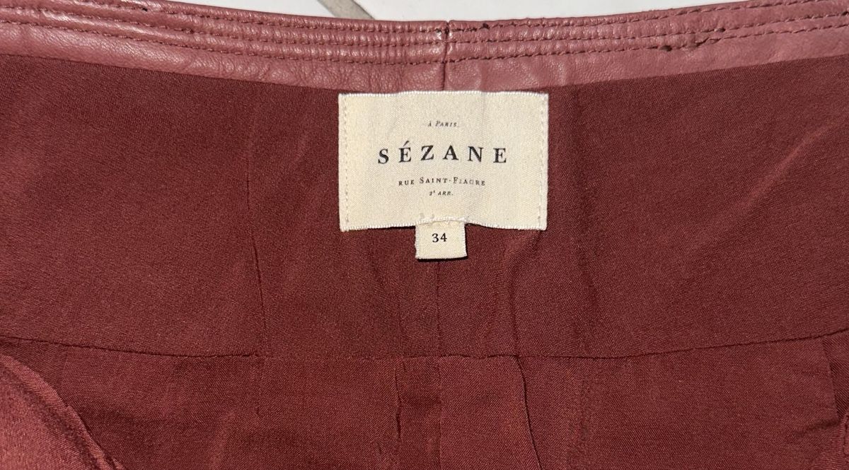 Sezane Hosen: SÉZANE HOSE GR. 34 LEDER neuwertig – Neu (gemäss Beschreibung) aus Unteraegeri von MH203 7
