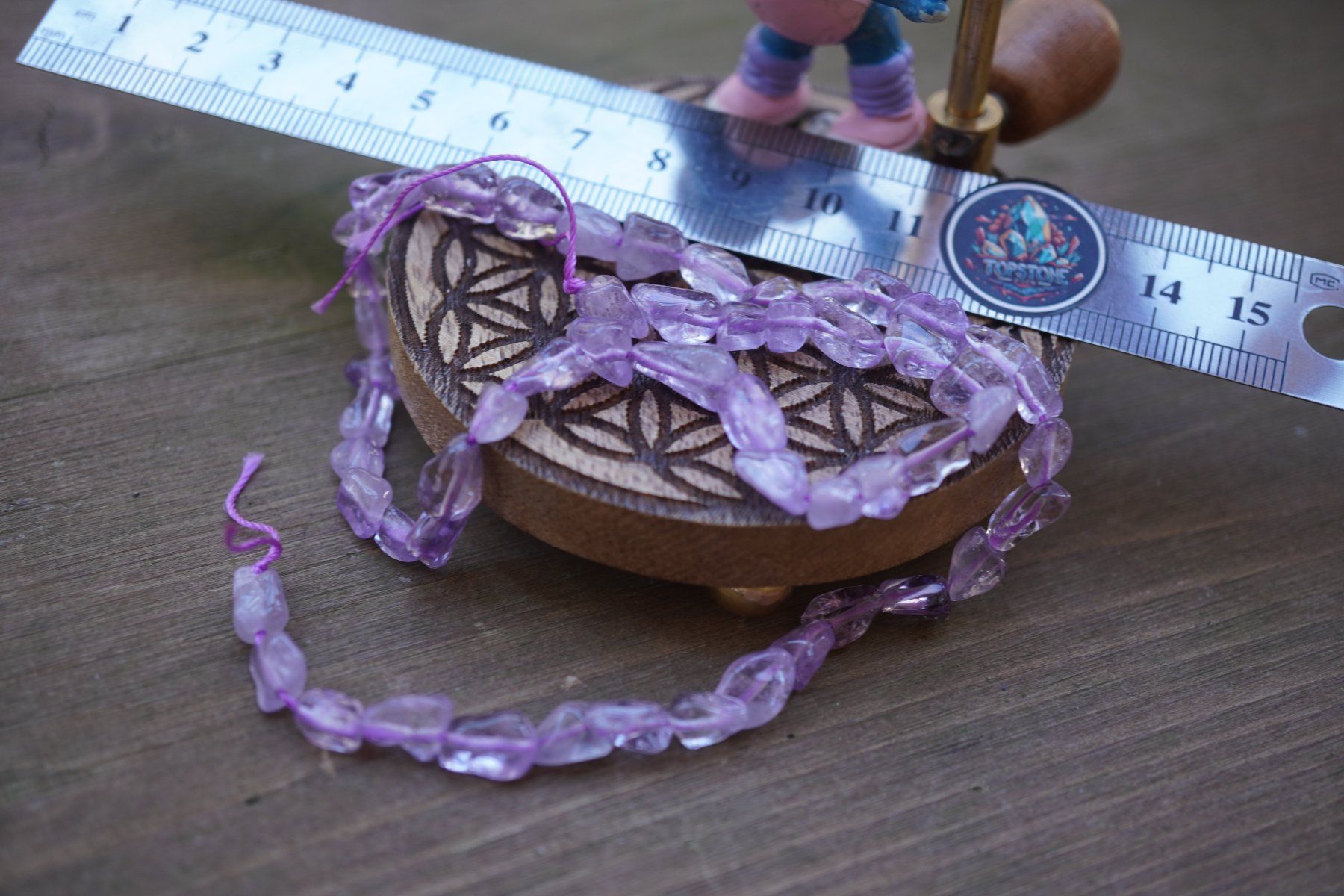 Catenine: Amethyst     Strang   5mmx8mm  ca. 38cm (Räumung!) – Nuovo e nell'imballaggio originale da Eschenbach SG venduto da topstone 1