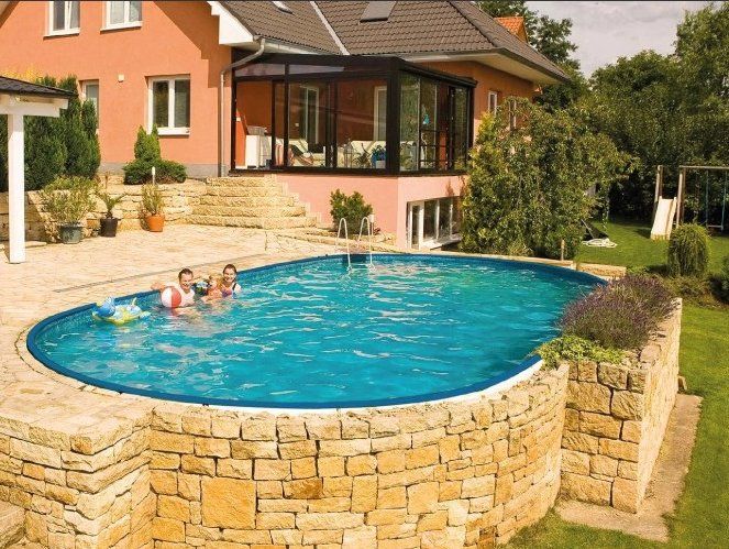 Piscine: Piscine Ovale Azuro Ibiza. – Nuovo e nell'imballaggio originale da Martigny venduto da ShowroomXL 4