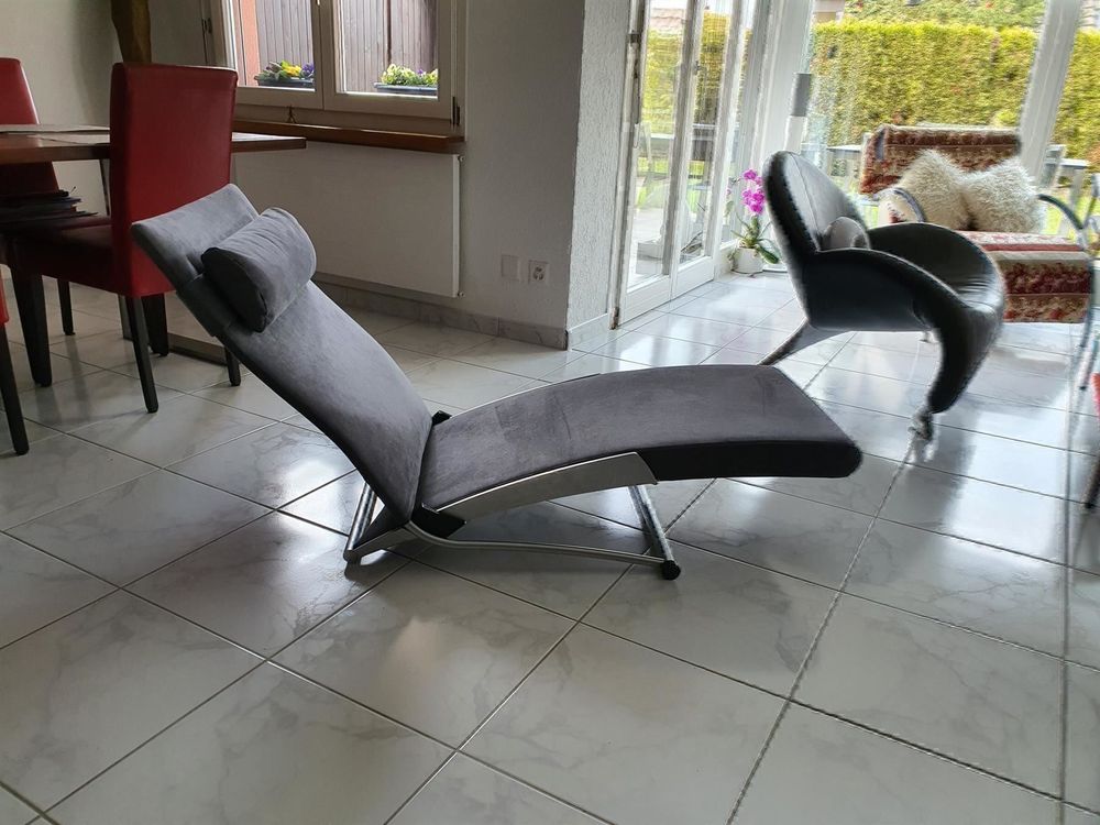 Sedie a sdraio: Interprofil X-Chair Nubukleder – Nuovo (secondo la descrizione) da Neunkirch venduto da internet-shop