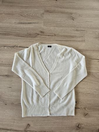 Cardigan Ferre donna taglia M bianco, 100% cashmere Ab 1.-
