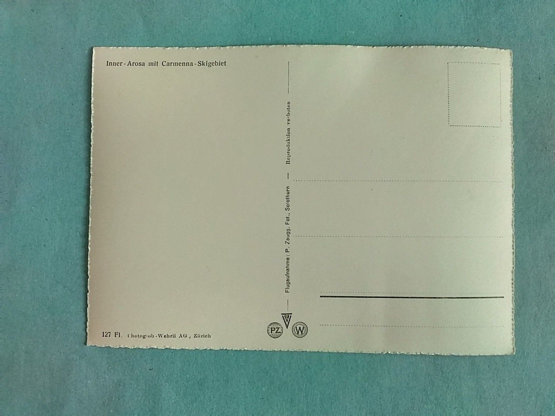 Cartoline postali: Inner-Arosa Carmenna-Skigebiet – Usato da Appenzell venduto da lama19 1