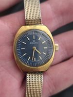Zenith vintage pour femme, boîtier doré, élégante✨