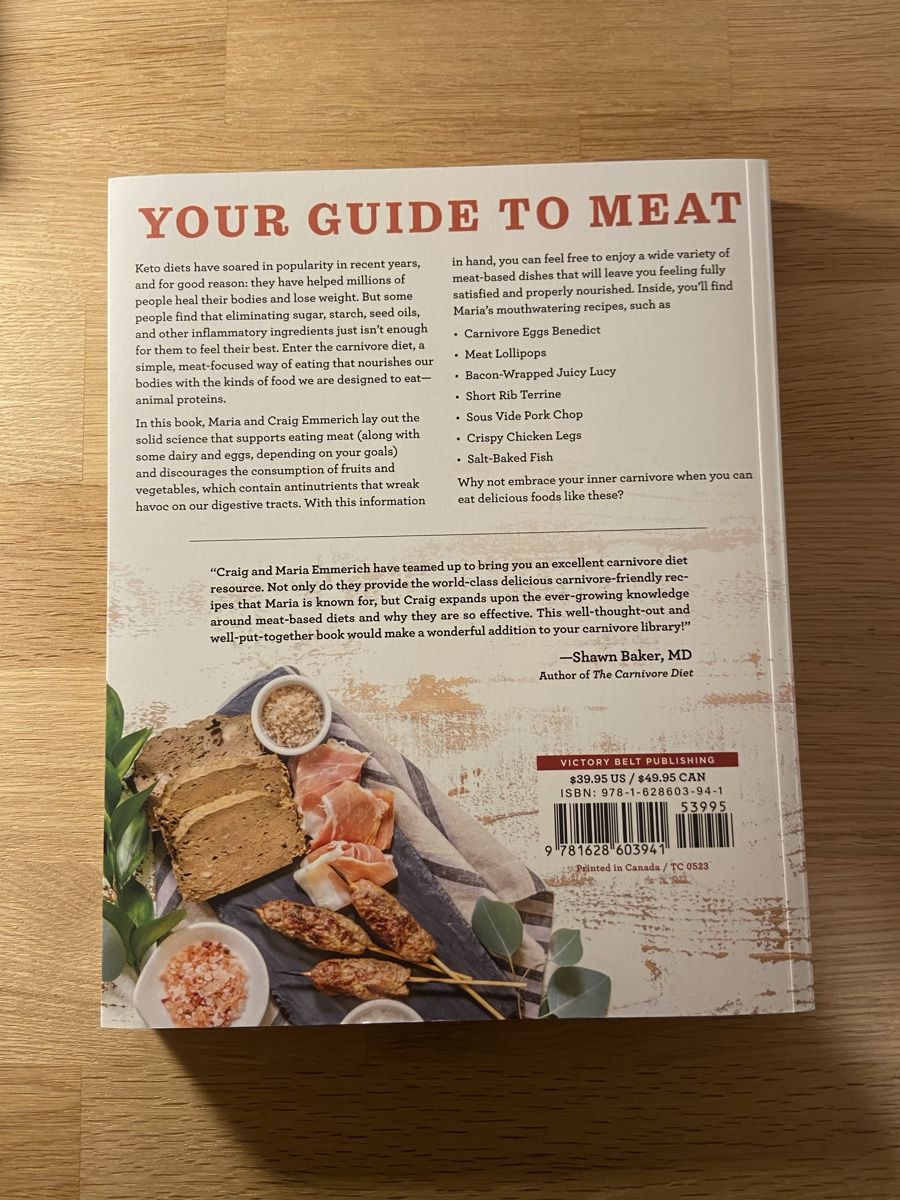 Libri: Buch The Carnivore Cookbook – Nuovo (secondo la descrizione) da Degersheim venduto da lg_u316 1