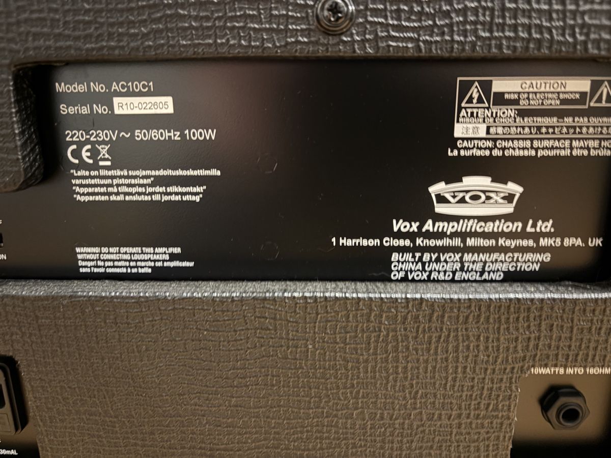 Vox Amplificatori: VOX AC10C1 – Usato da Diegten venduto da Besa1 2