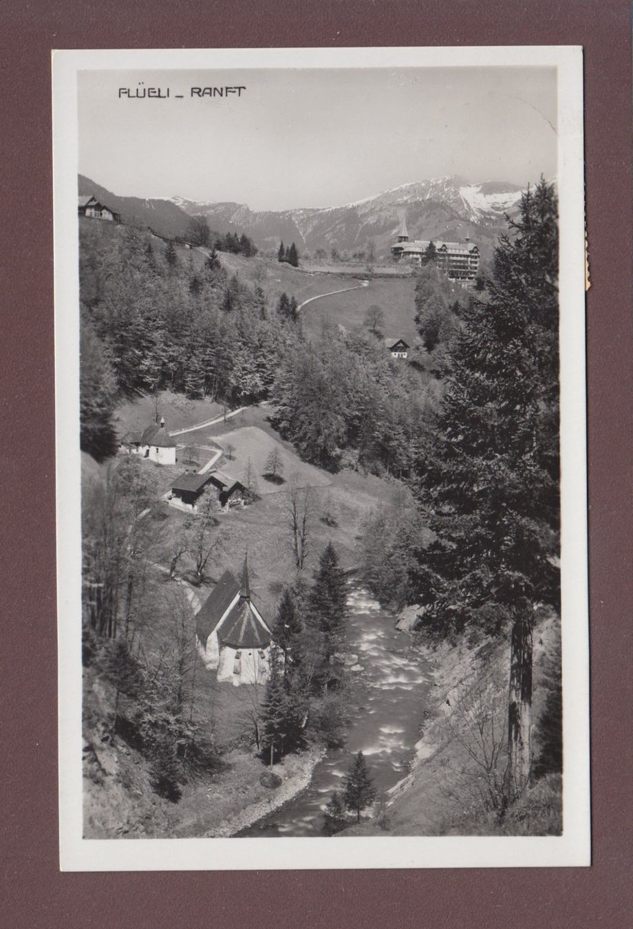 Cartoline postali: FLÜELI-RANFT - 1938 – Usato da Pully venduto da nicecards