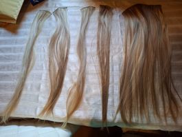 Clip-in Haarverlaengerungen blonde Streifen L
75 cm