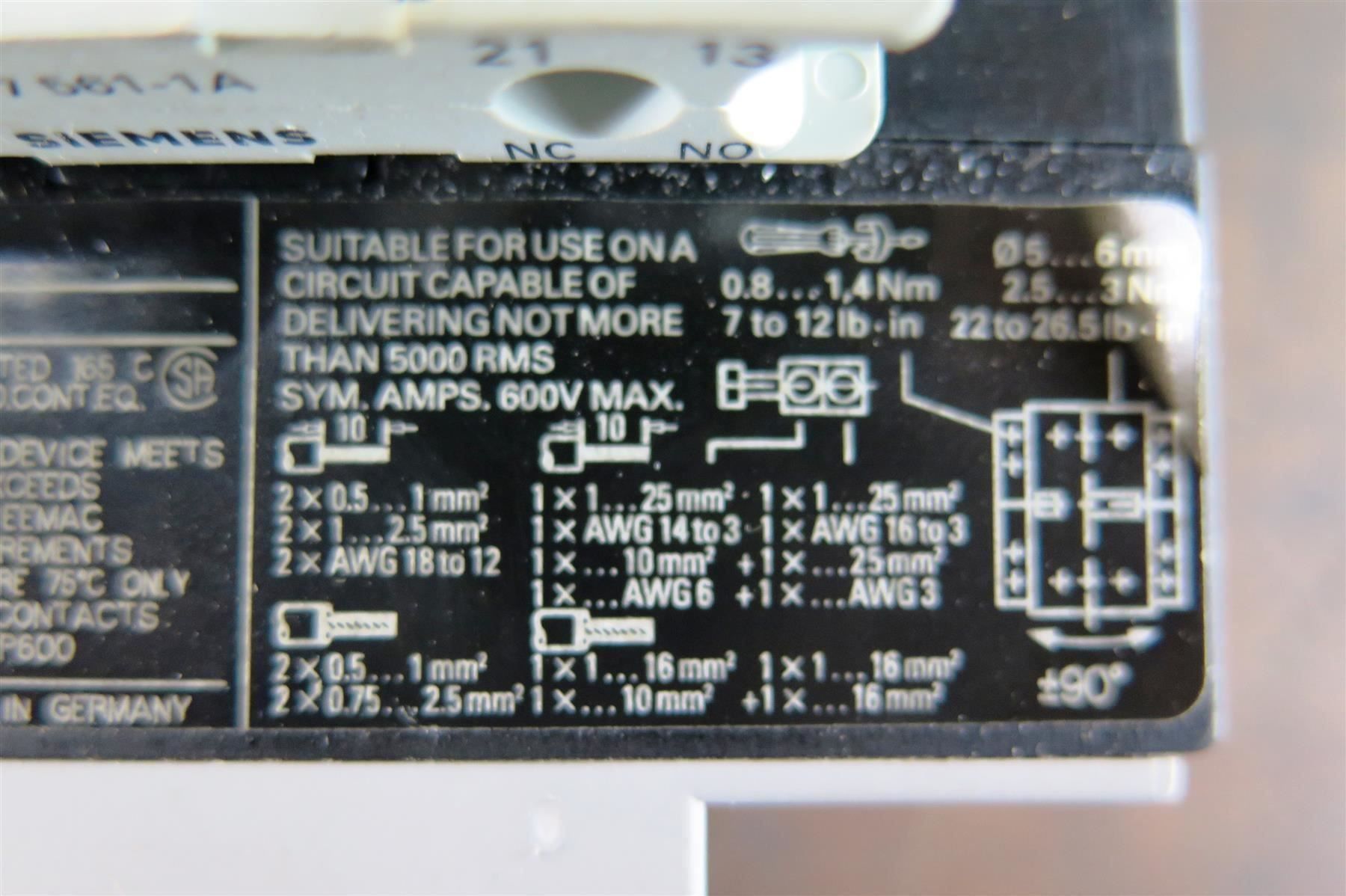 Siemens Componenti elettronici: Siemens 3TF45 22-0APO Schütz  Contactor – Usato da Laufenburg venduto da Sirluger 9