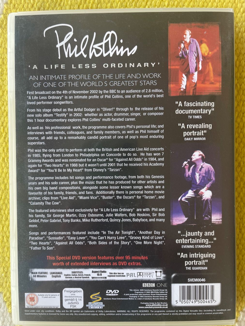 Tutti i DVDs: PHIL COLLINS-DVD A LIFE LESS ORDINARY – Usato da Rorschacherberg venduto da CD-Roli 1