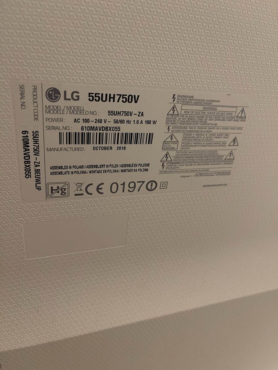 LG Televisori: LG 55UH750V – Usato da Menziken venduto da oli_pc2z 1