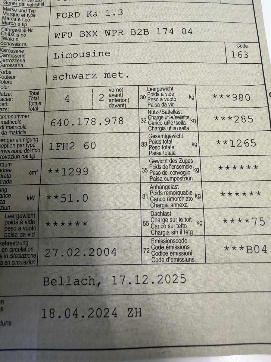 Ford Automobili: Kleinwagen Ford Ka 1.3 – Usato da Oensingen venduto da buj_d9dw 6