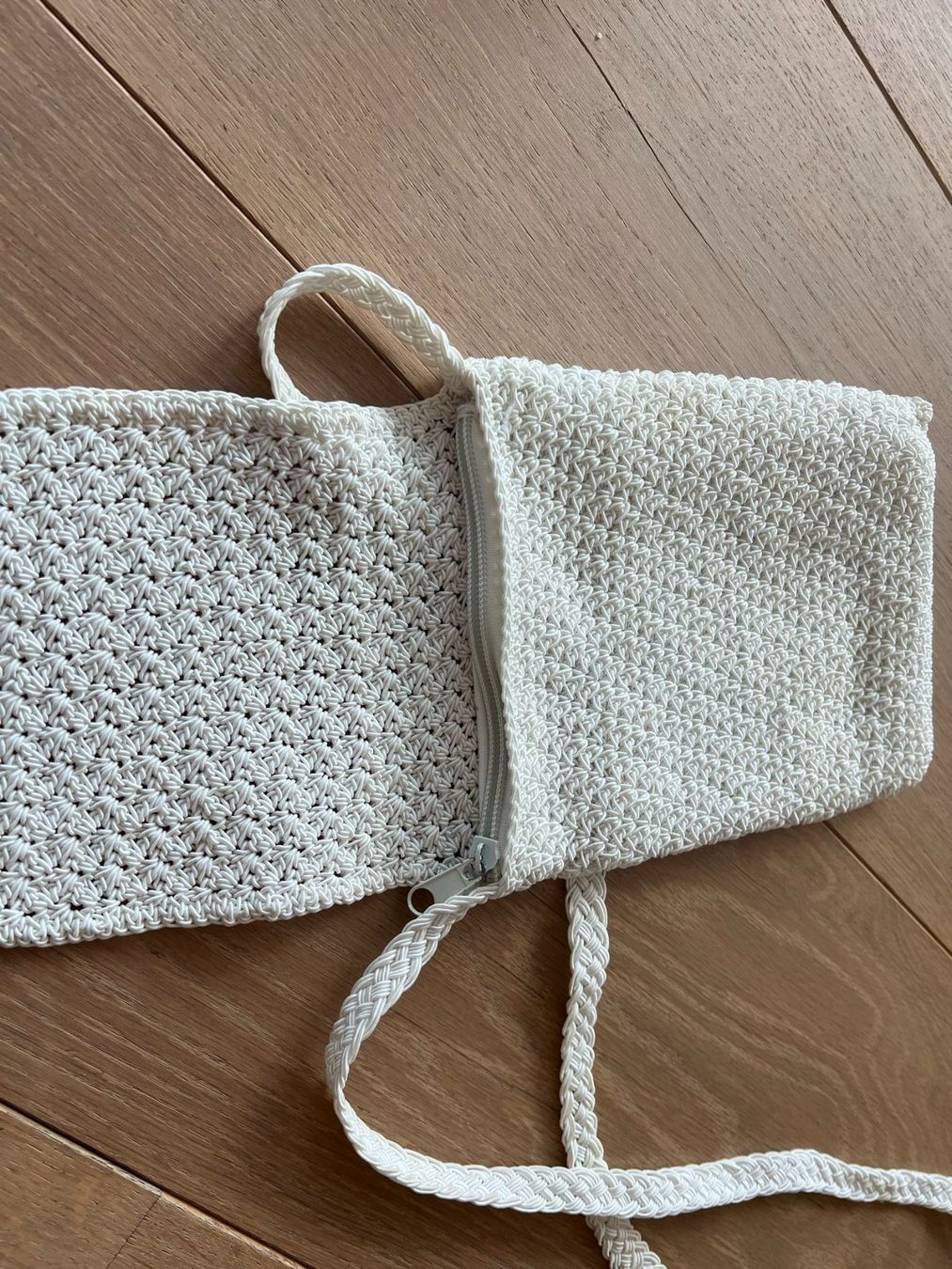 Borse da donna: Kleine Textiltasche, Häkeloptik – Usato da Wettingen venduto da skilpadde 2